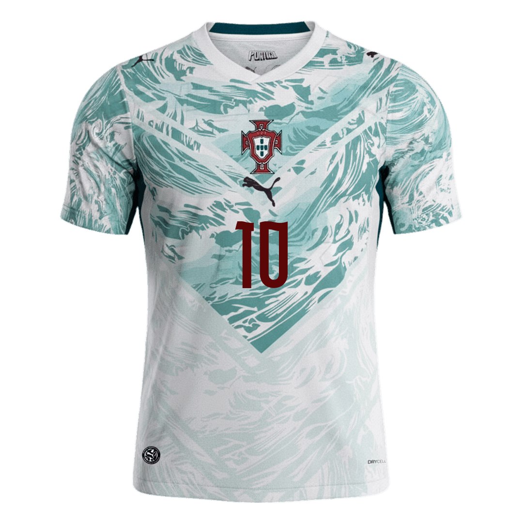 Portugal Tröja BERNARDO #10 2026 Borta White&Green