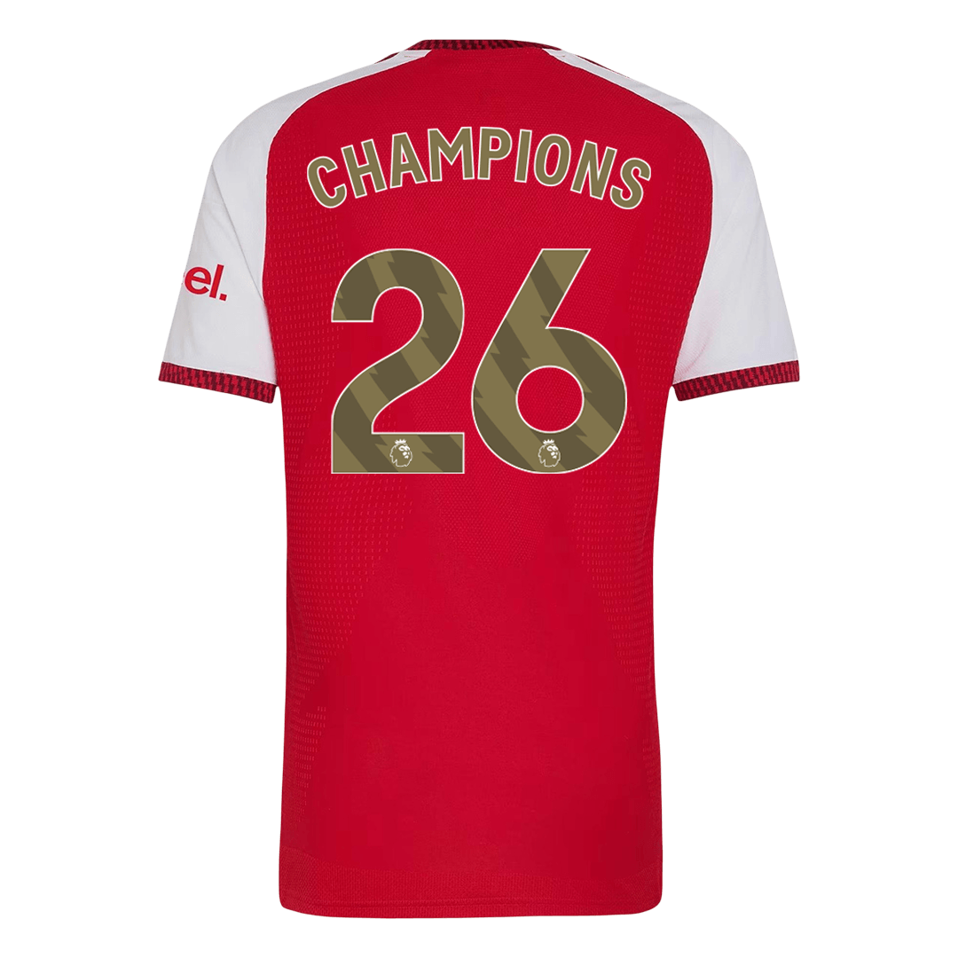 Arsenal Tröja CHAMPIONS #26 2026/27 Hemma Autentisk Röd-3