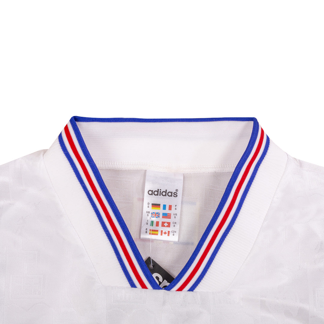 Frankrike Bortatröja Euro 1996 Retro Tröja
 Vit