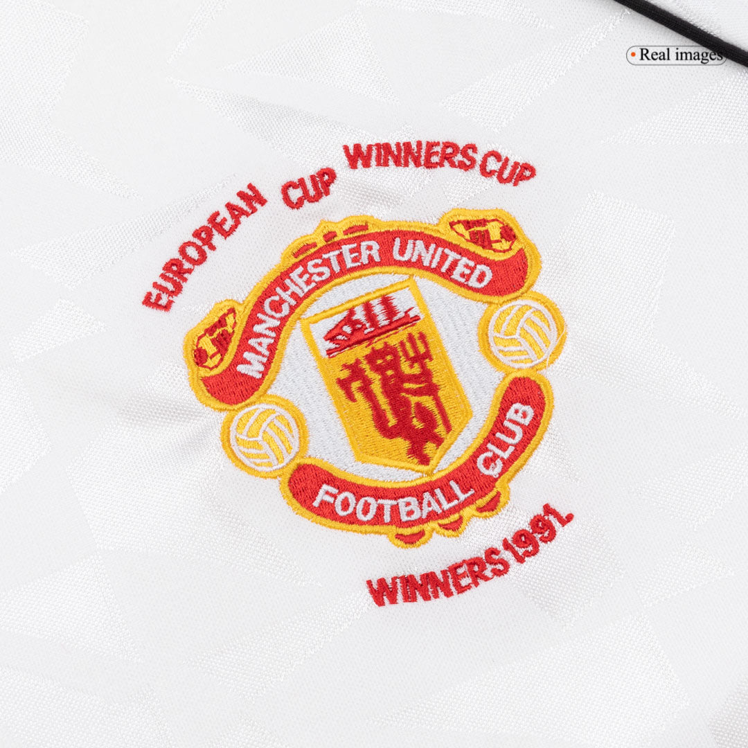 Manchester United Bortatröja 1991 Retro Tröja
 Vit