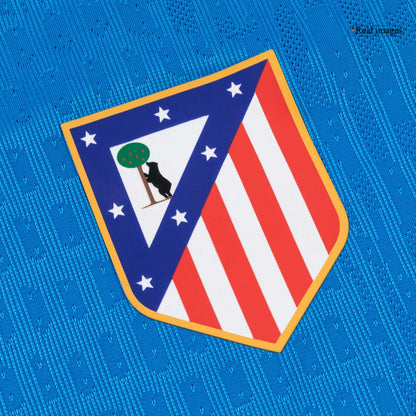 Atletico Madrid Tröja SØRLOTH #9 2025/26 Tredje Autentisk Blå-9