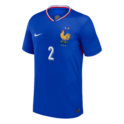 Frankrike Tröja PAVARD #2 Euro 2024 Hemma Blå-8