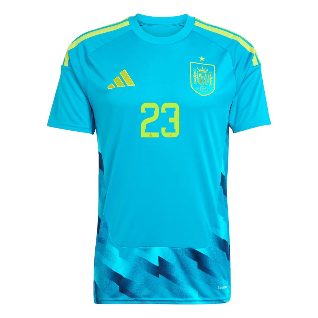Spanien Tröja UNAI SIMÓN #23 2026 Blå-8