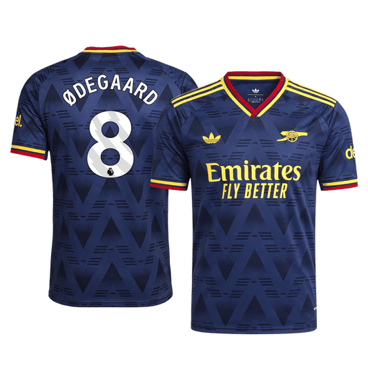 Arsenal Tröja ØDEGAARD #8 2026/27 Borta Autentisk Mörkblå