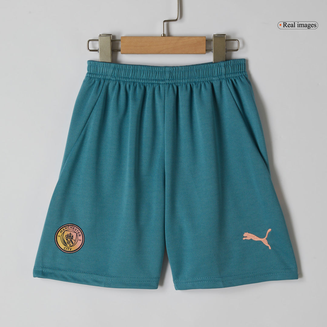Manchester City Tröja 2024/25 Fourth Away Blå Barn - Definitely City