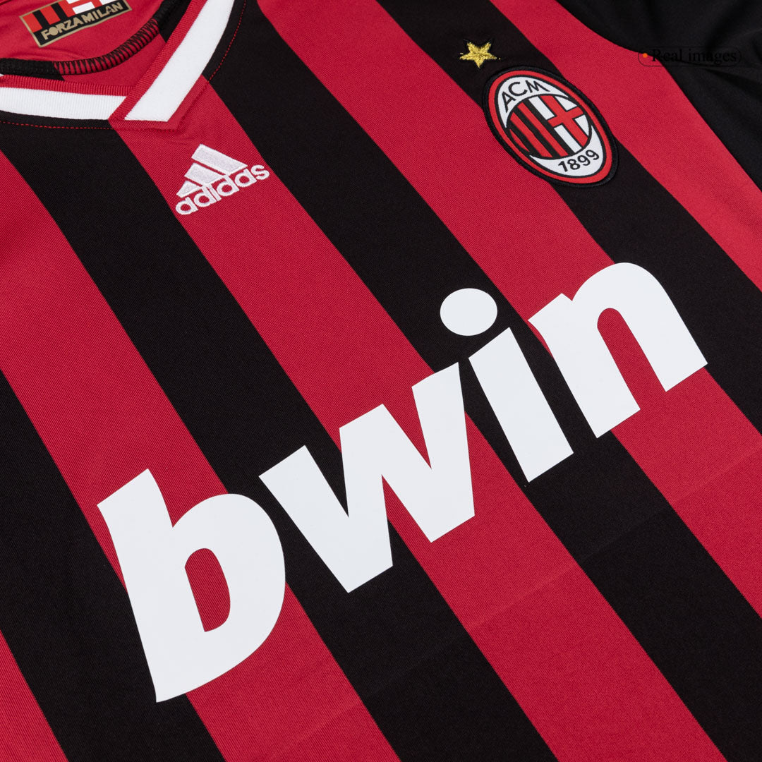 AC Milan Hemmatröja 2009/10 Retro Tröja
 Röd & Svart-6