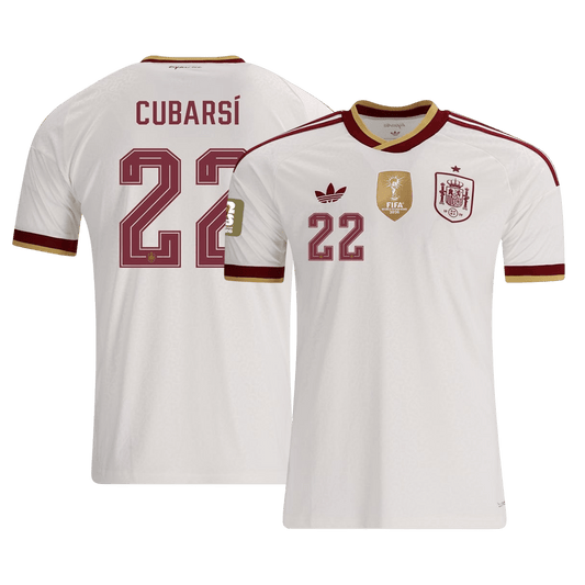 Spanien Tröja CUBARSÍ #22 2026 Borta Vit