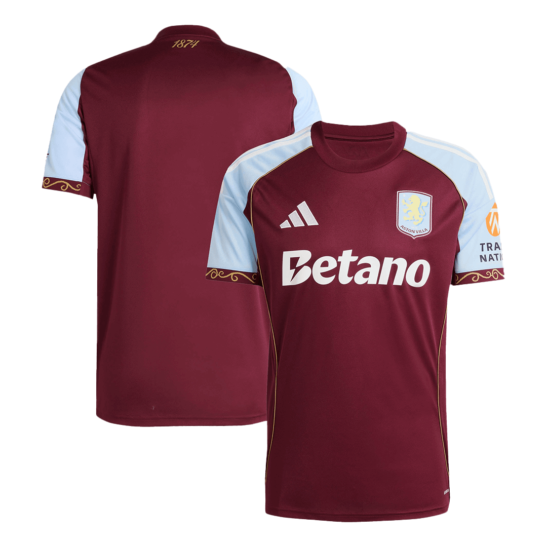 Aston Villa Tröja 2025/26 Hemma Röd-10