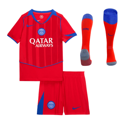 PSG Tröja 2025/26 Tredjeställ Röd Barn
