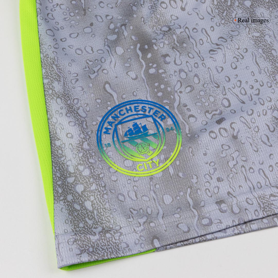 Manchester City Shorts 2025/26 Tredje Grå-4
