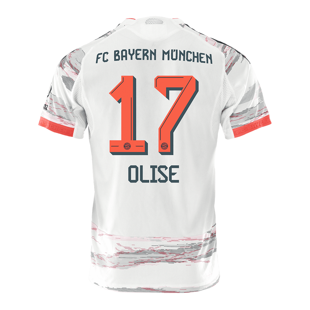 Bayern Munich Tröja OLISE #17 2025/26 Borta Vit-12