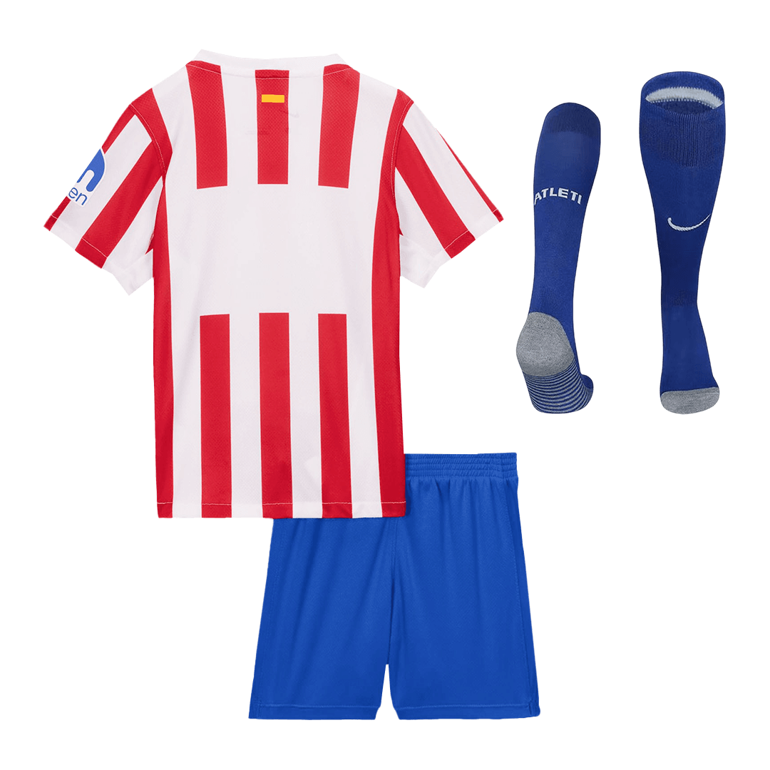 Atletico Madrid Tröja 2025/26 Hemmaställ Röd & Vit Barn