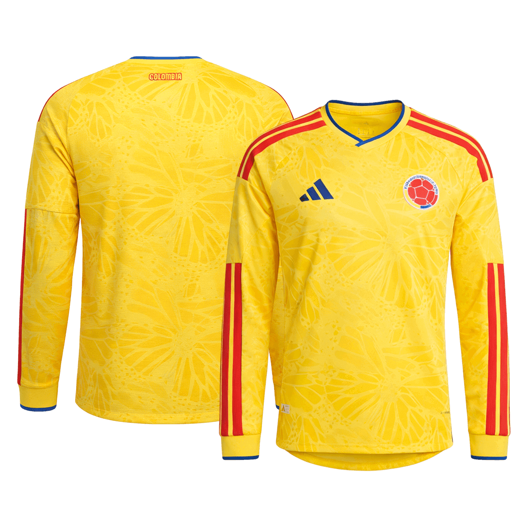Colombia Tröja 2026 Hemma Långärmad Gul-8