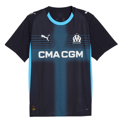Marseille Tröja RABIOT #25 2025/26 Borta Mörkblå-13