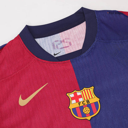 Barcelona Tröja LEWANDOWSKI #9 2024/25 Hemma Röd & Blå-7