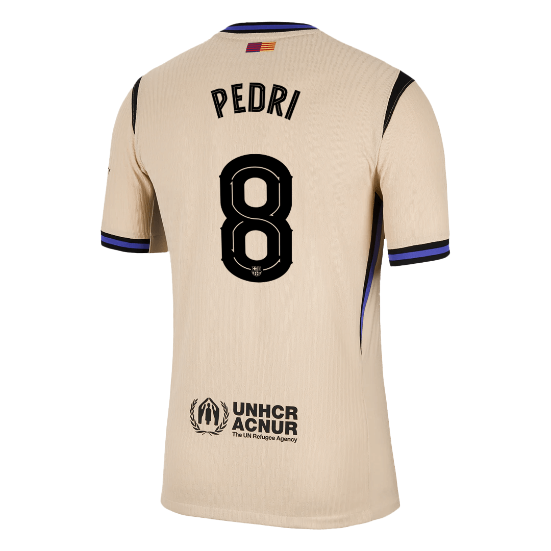 Barcelona Tröja PEDRI #8 2025/26 Borta Gul - UCL-14