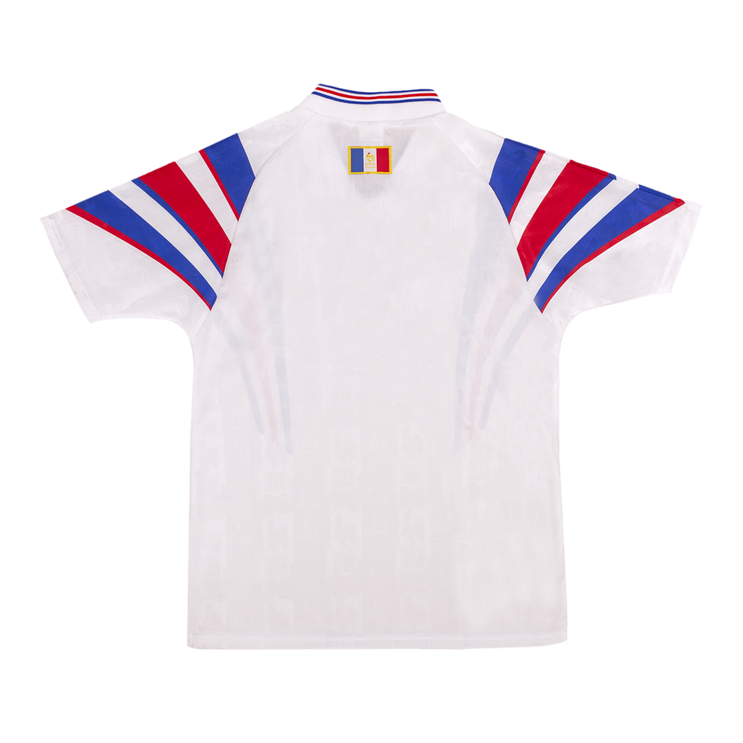 Frankrike Bortatröja Euro 1996 Retro Tröja
 Vit