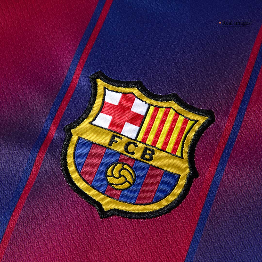 Barcelona Tröja 2025/26 Hemmaställ Röd & Blå Barn