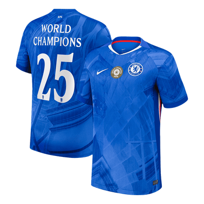 WORLD CHAMPIONS #25 Chelsea Tröja 2025/26 Hemma Premium Blå