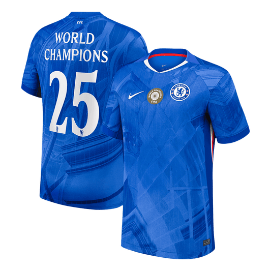 WORLD CHAMPIONS #25 Chelsea Tröja 2025/26 Hemma Premium Blå