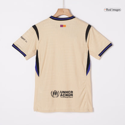 Barcelona Tröja LEWANDOWSKI #9 2025/26 Borta Gul - UCL-12