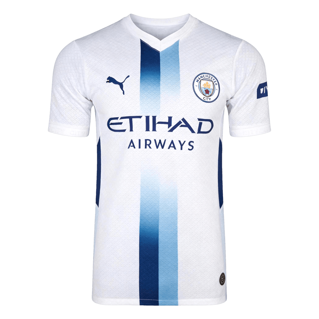 Manchester City Tröja CHERKI #10 2026/27 Tredje Autentisk Vit