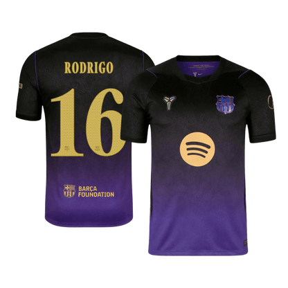 Barcelona Tröja RODRIGO #16 2026/27 Borta Black/Purple - UCL-3