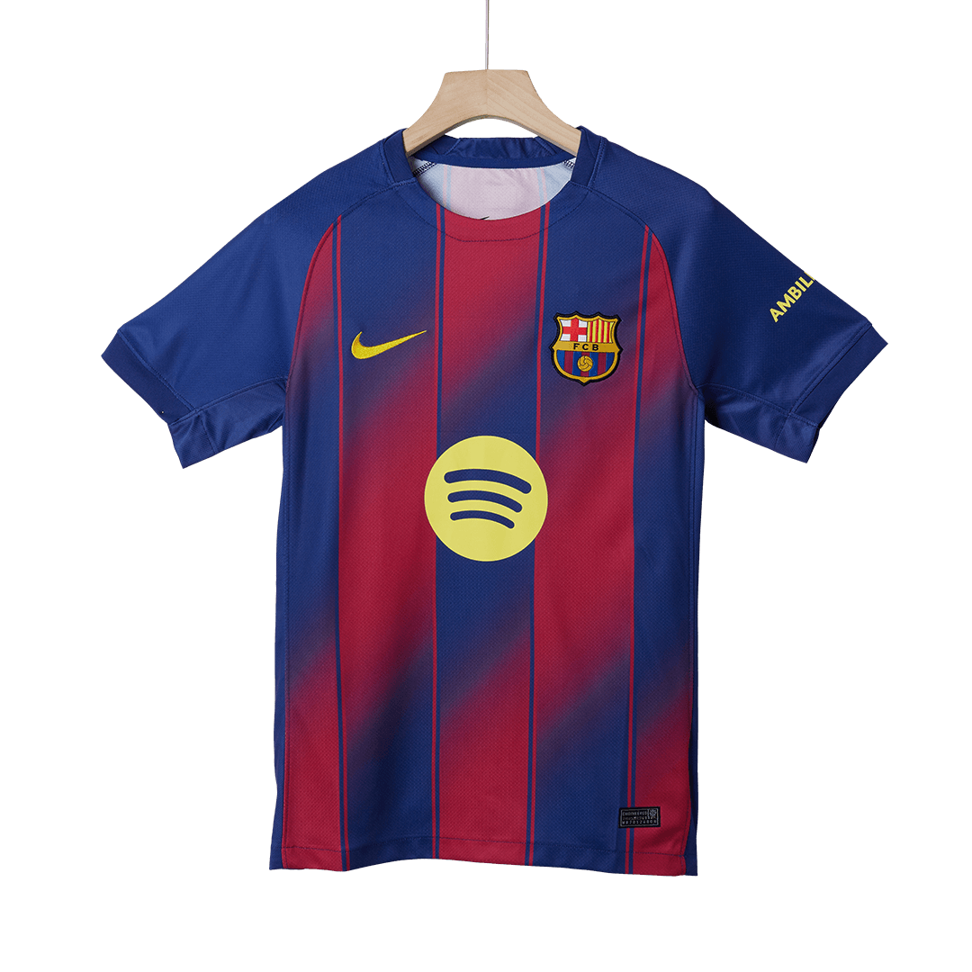 ROONY #19 Barcelona Tröja 2025/26 Hemma Premium Röd & Blå-10