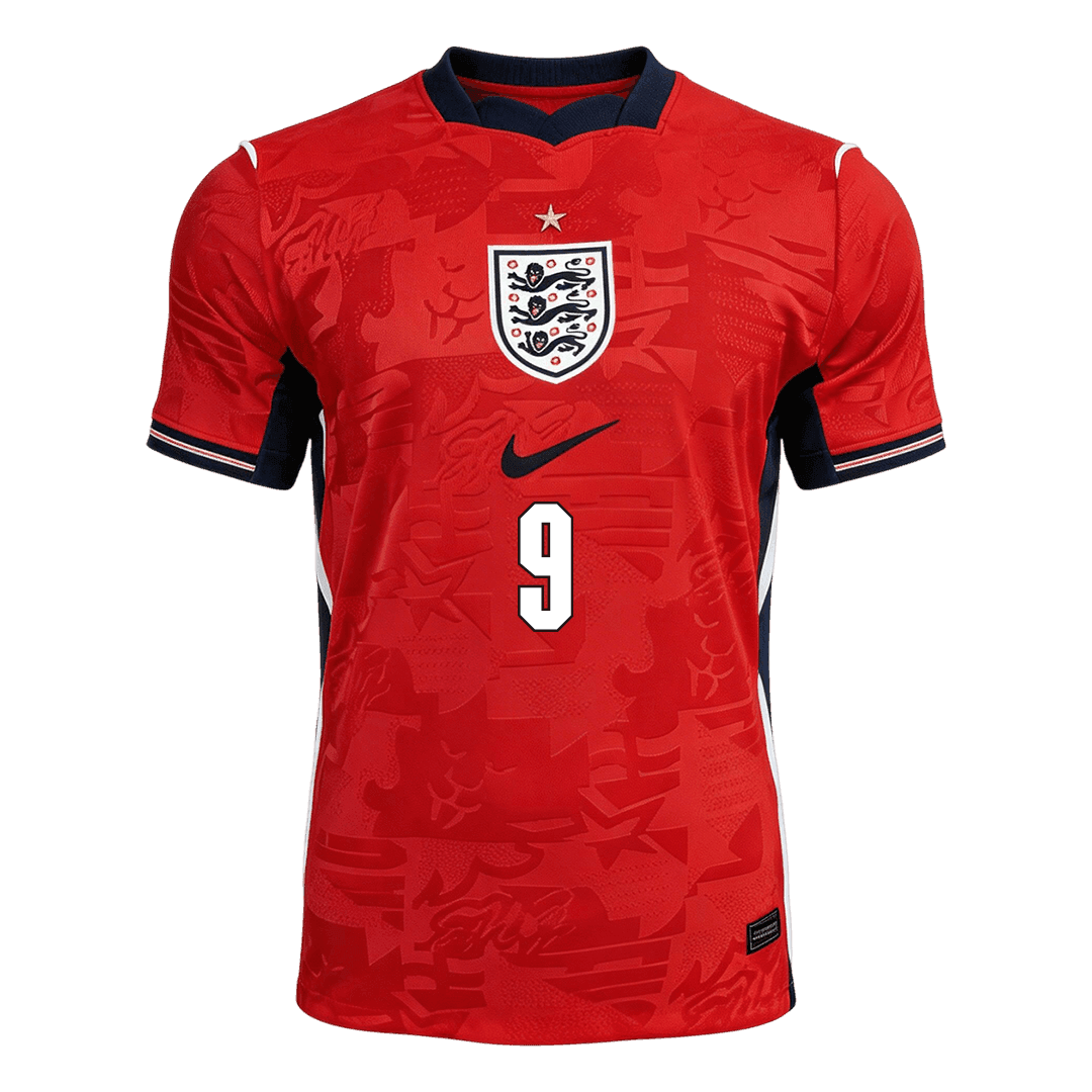 England Tröja KANE #9 2026 Borta Autentisk Röd
