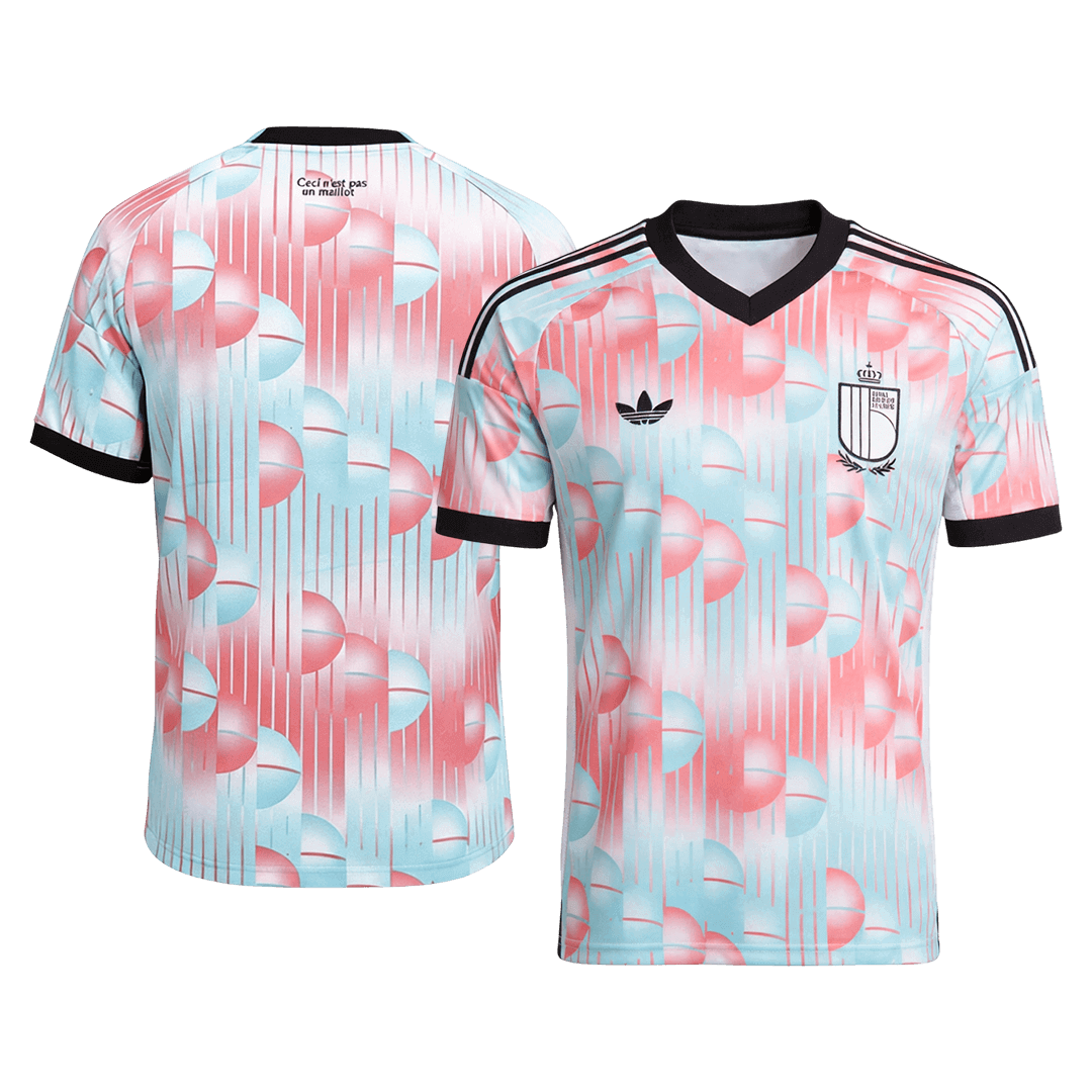 Belgien Tröja 2026 Borta Blue&Pink-8