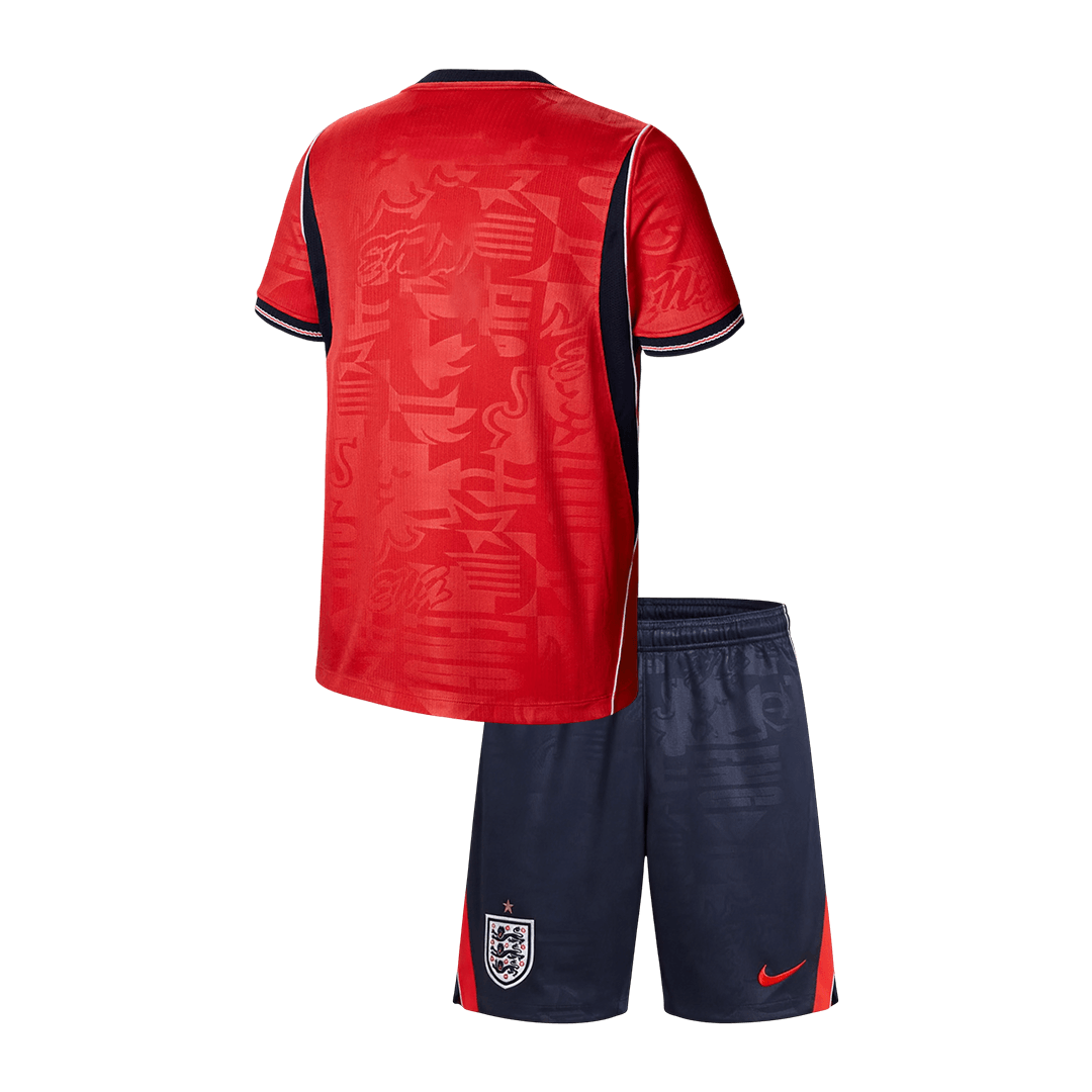 England Tröja 2026 Borta Röd Barn-10
