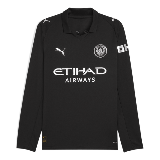 Manchester City Tröja 2025/26 Borta Långärmad Svart