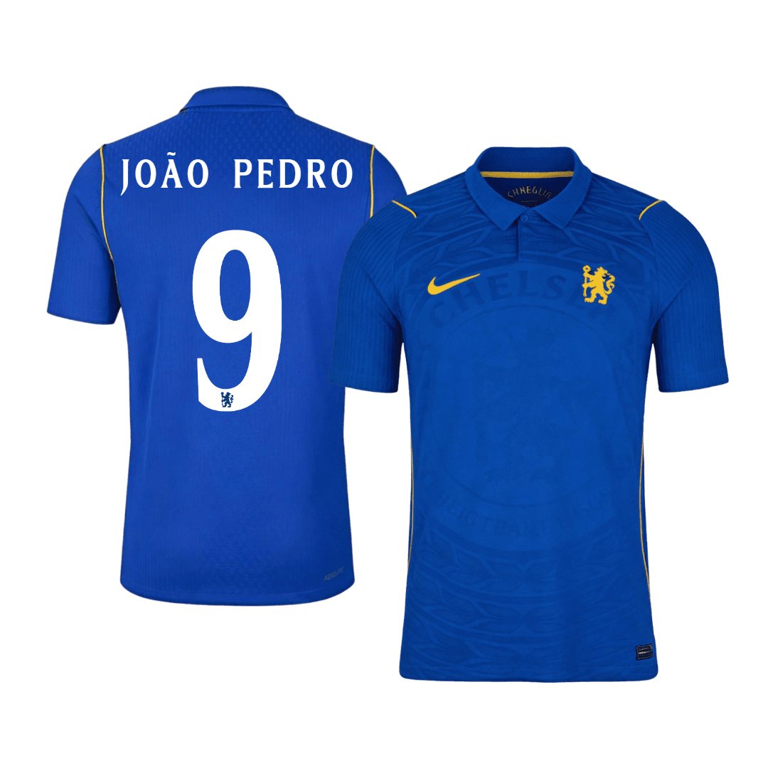 Chelsea Tröja JOÃO PEDRO #9 2026/27 Hemma Autentisk Blå - UCL
