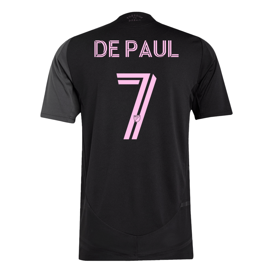 Inter Miami CF Tröja DE PAUL #7 2025 Borta Black&Gray-12