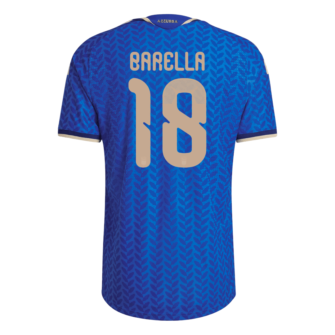 Italien Tröja DARMIAN #13 2026 Hemma Autentisk Blå-9