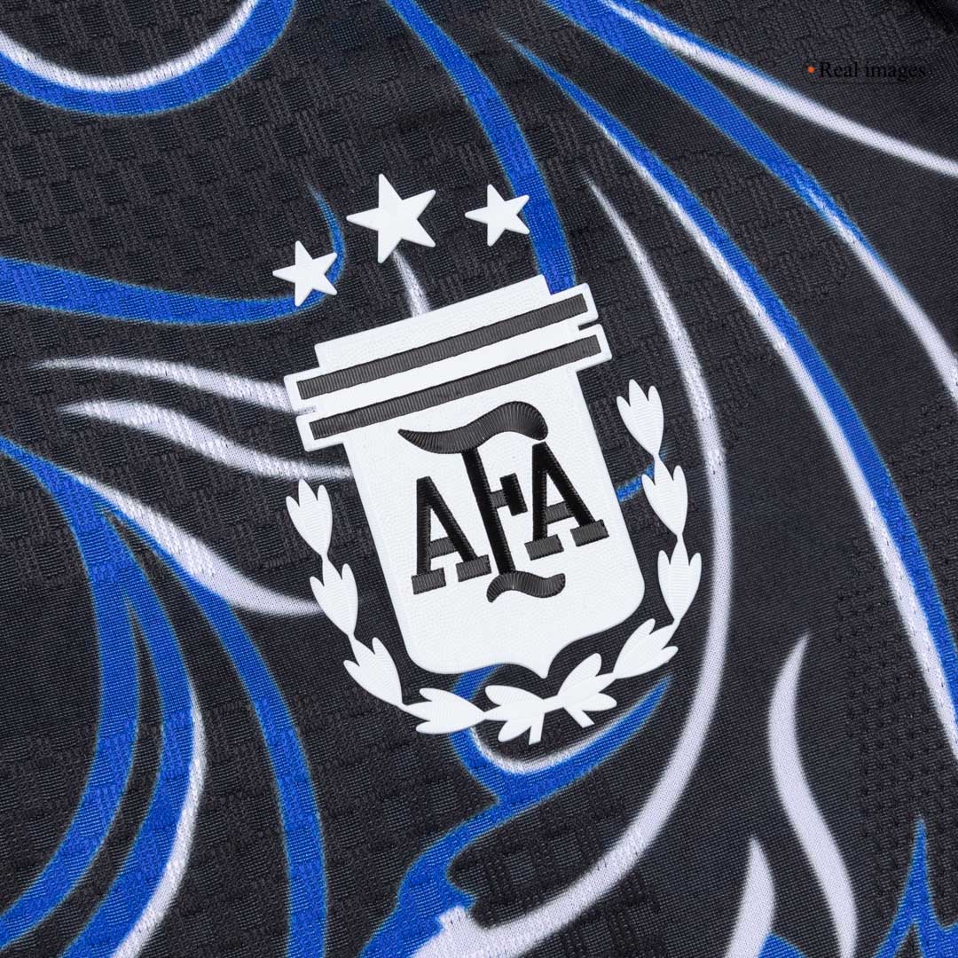 Argentina Tröja MESSI #10 2026 Borta Autentisk Svart