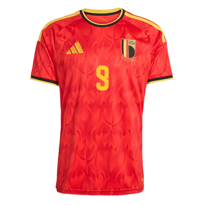 Belgien Tröja LUKAKU #9 2026 Hemma Röd-8