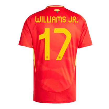 Spanien Tröja WILLIAMS JR. #17 Euro 2024 Hemma Röd-2