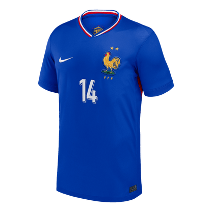 Frankrike Tröja RABIOT #14 Euro 2024 Hemma Blå-8