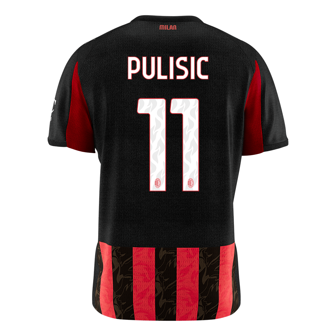 PULISIC #11 AC Milan Tröja 2025/26 Hemma Premium Röd & Svart