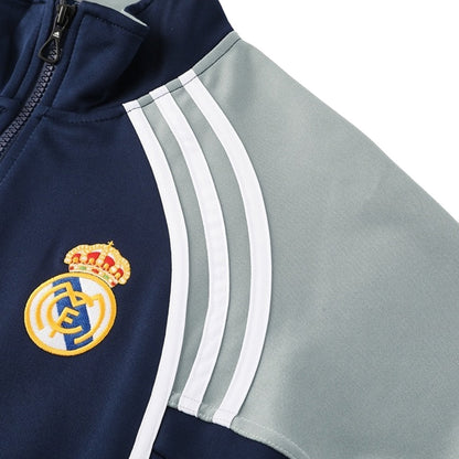 Real Madrid Träningsjacka 2025/26 Mörkblå-3