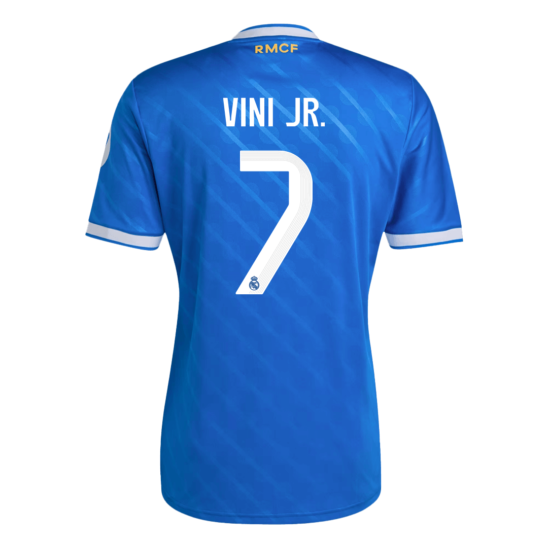 Real Madrid Tröja VINI JR. #7 2025/26 Tredje Blå-8