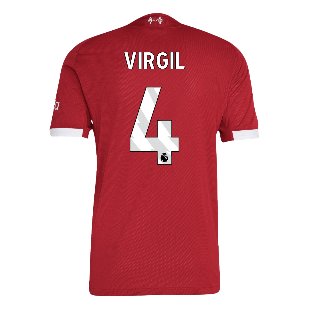 Liverpool Tröja VIRGIL #4 2025/26 Hemma Röd-10