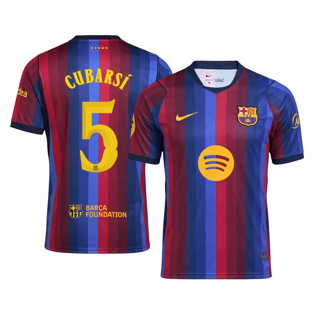 Barcelona Tröja CUBARSÍ #5 2026/27 Hemma Blue&Garnet - UCL