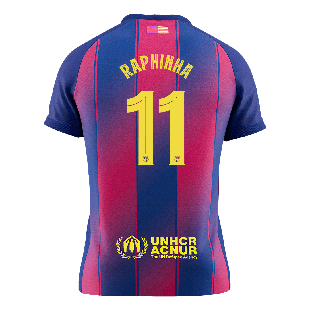 RAPHINHA #11 Barcelona Tröja 2025/26 Hemma Premium Röd & Blå - UCL-9