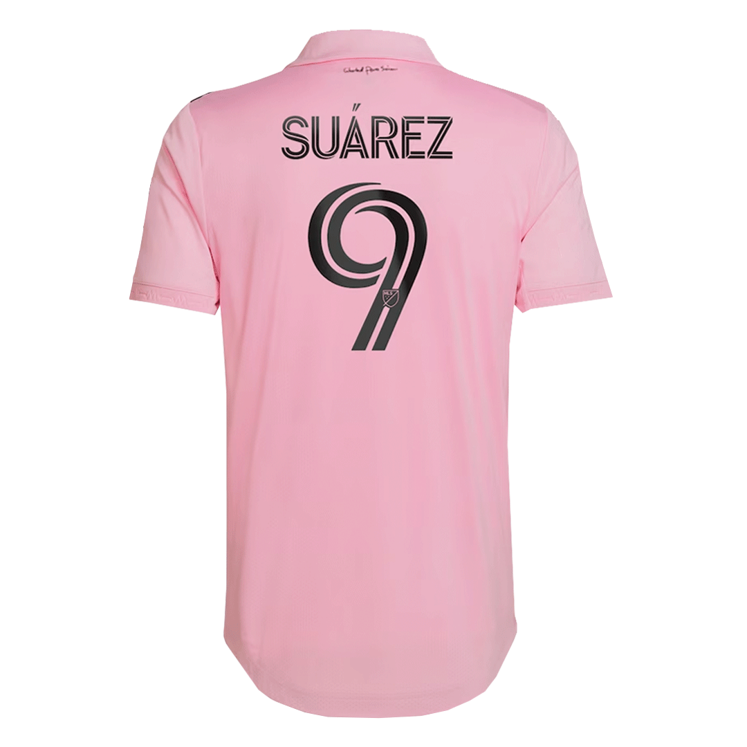 Inter Miami CF Tröja SUÁREZ #9 2022 Hemma Rosa-12