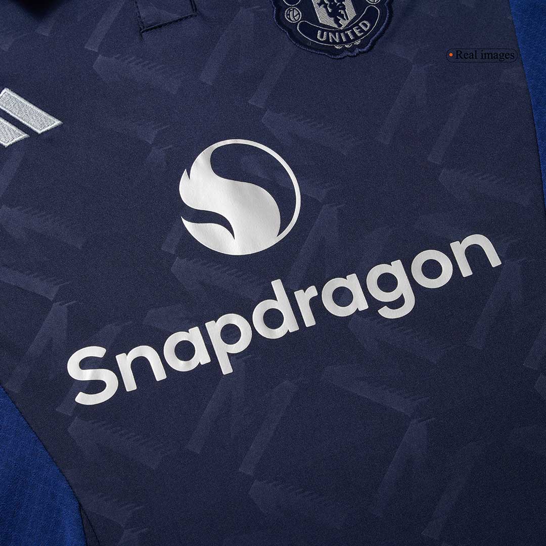 Manchester United Tröja 2024/25 Borta Mörkblå Dam