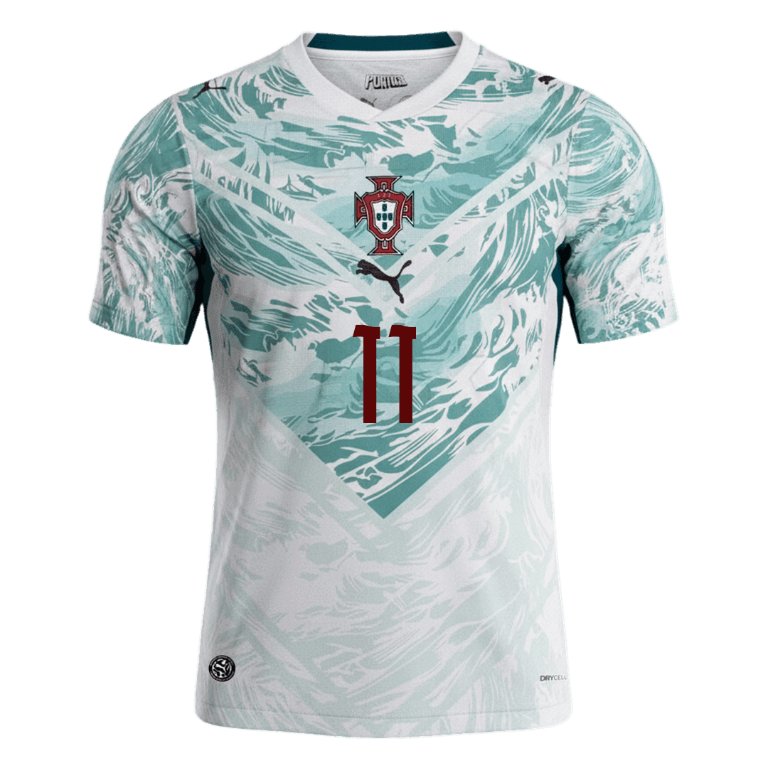 Portugal Tröja JOÃO FÉLIX #11 2026 Borta White&Green-3
