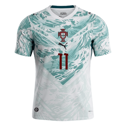 Portugal Tröja JOÃO FÉLIX #11 2026 Borta White&Green-3