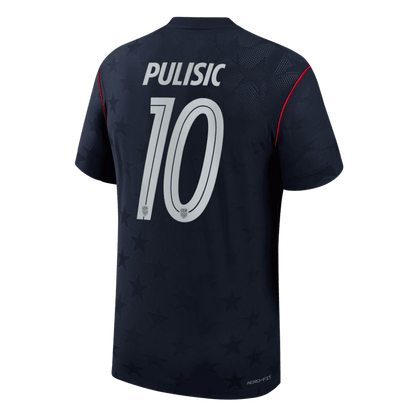 USA Tröja PULISIC #10 2026 Borta Autentisk Svart-3